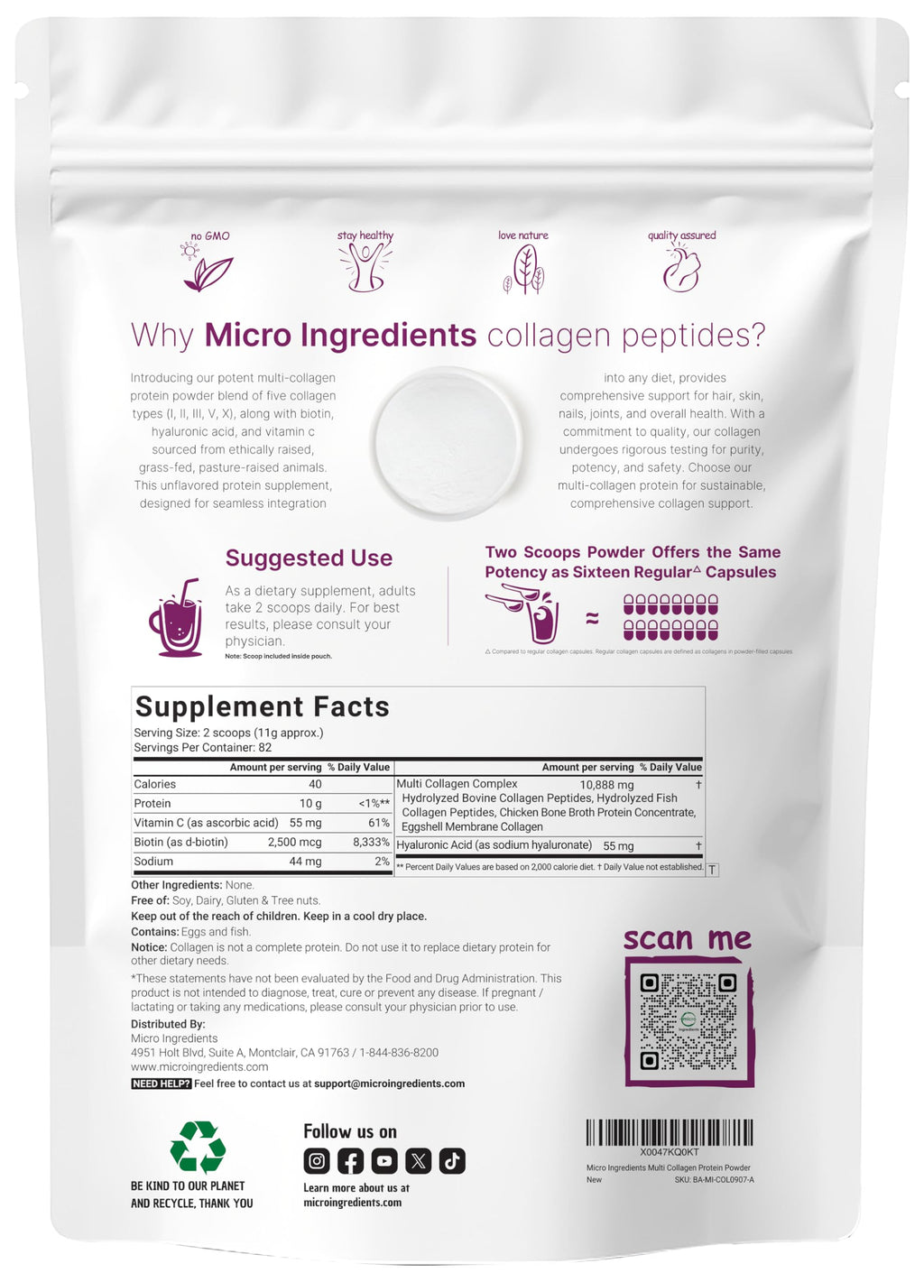 Multi Collagen Protein Powder & Vitamin D3 Bundle Pack S942