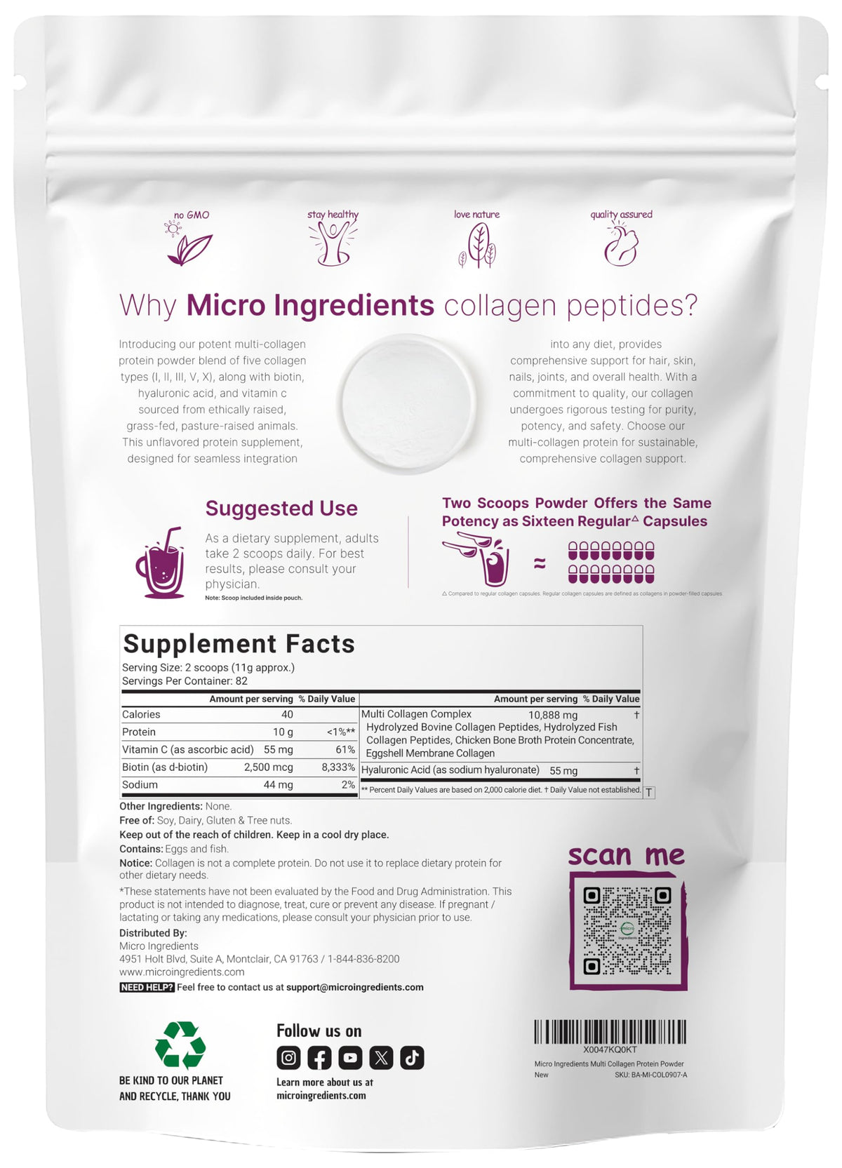 Multi Collagen Protein Powder & Vitamin D3 Bundle Pack S942