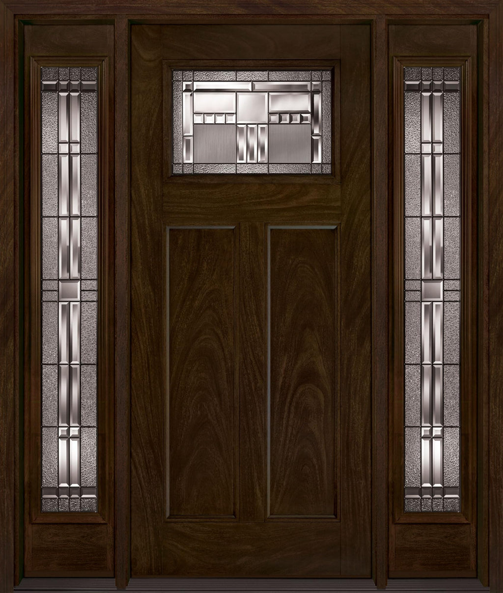 Fiberglass Front Entry Door 36" x 80" with Sidelite M376722