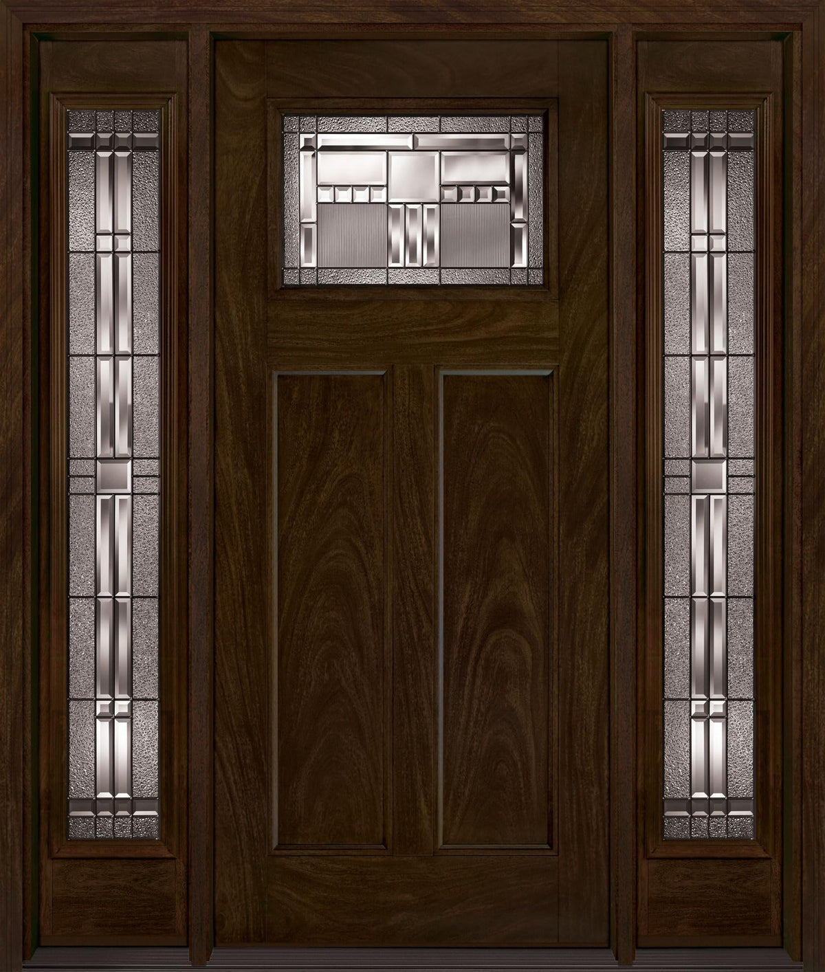 Fiberglass Front Entry Door 36" x 80" with Sidelite M376722