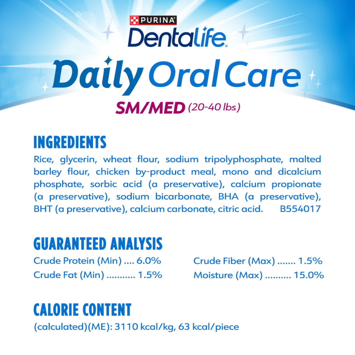 Daily Oral Care Dog Treats 40 ct R59391