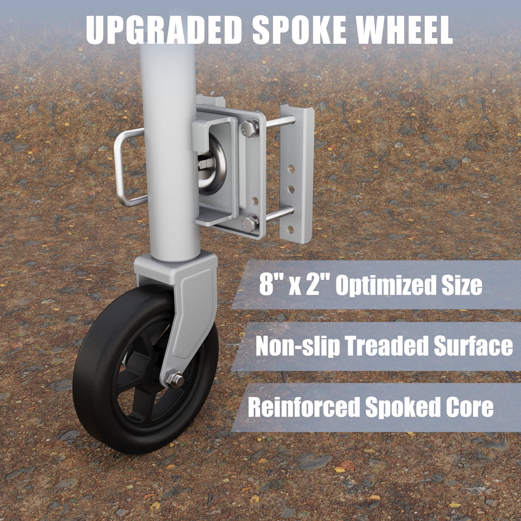 8" Swivel Trailer Jack, 1500 lbs, 10" Lift P730