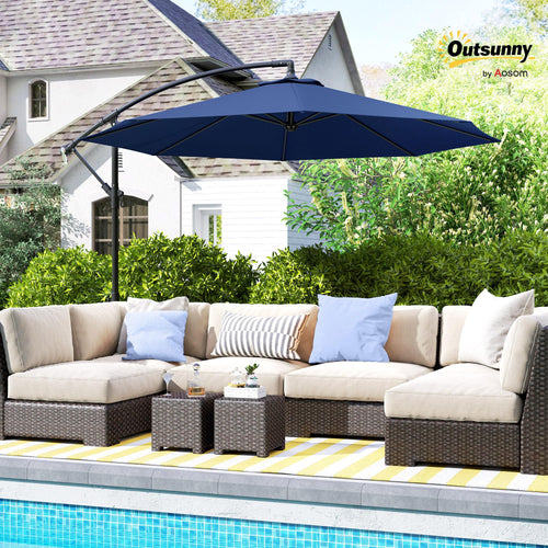10' Cantilever Tilt Offset Patio Umbrella C6420