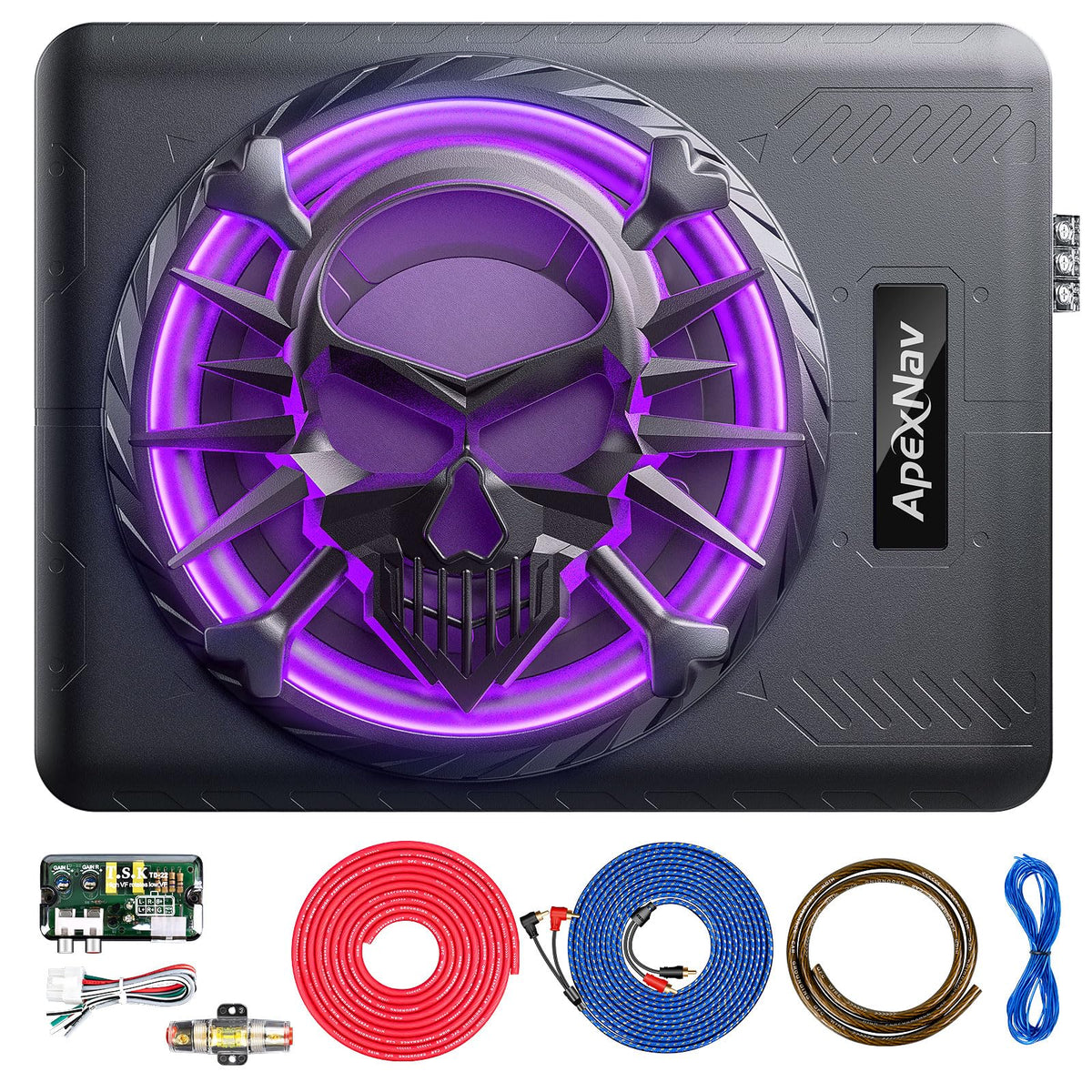 1200W Under Seat Car Subwoofer with LED Ambient Light R628430