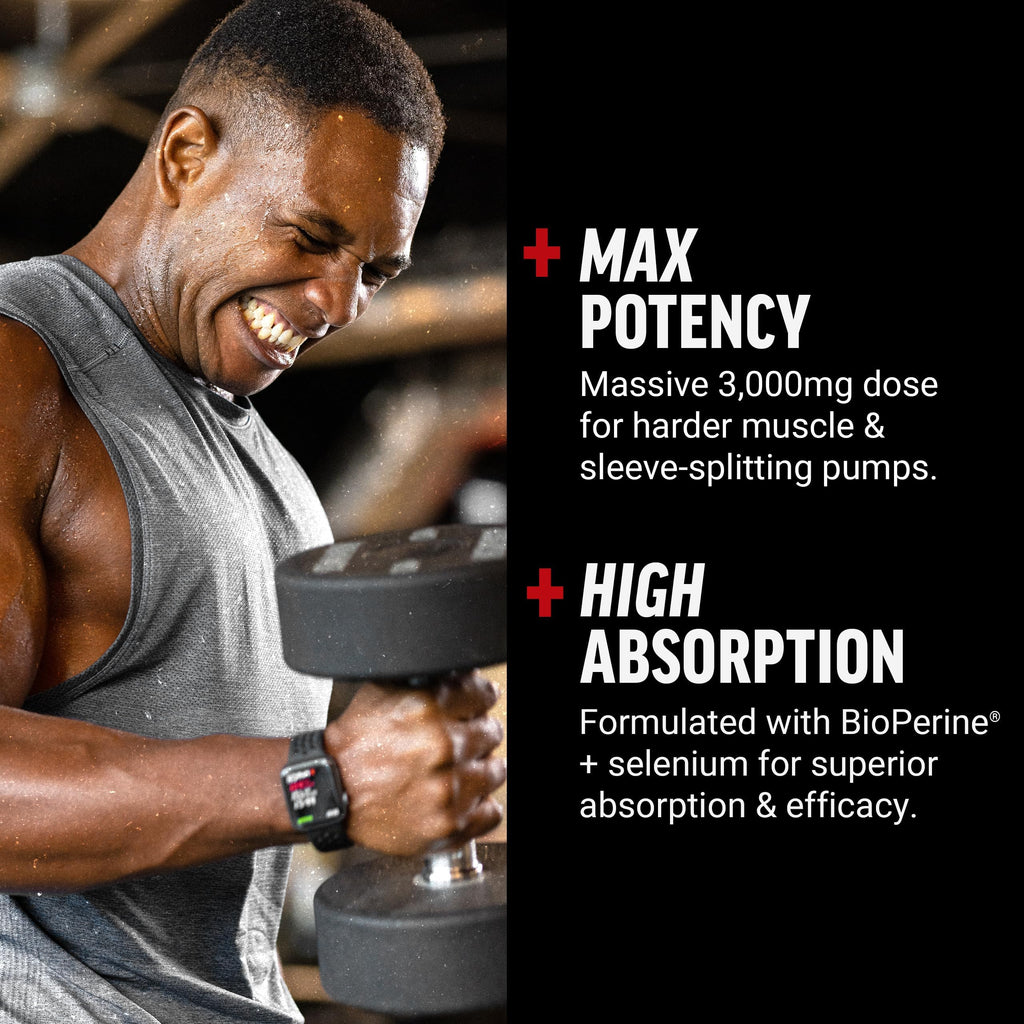 L-Arginine 3000mg Nitric Oxide Supplement 150 Capsules H38282