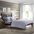 King Size Cherry Solid Wood Platform Bed Q9836