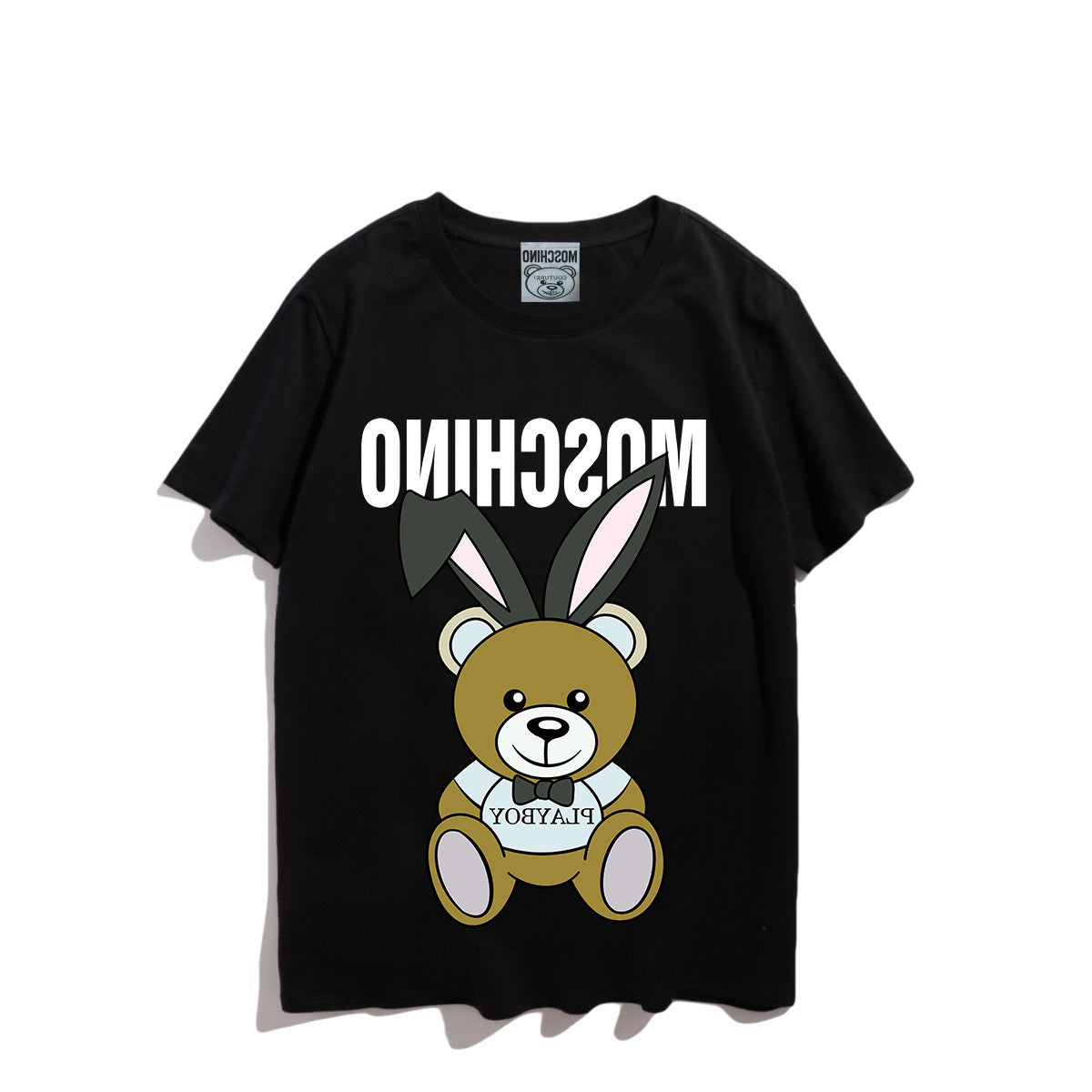 Moschino T-shirt Teddy Bear Pattern Quick-Drying Loose Short Sleeve