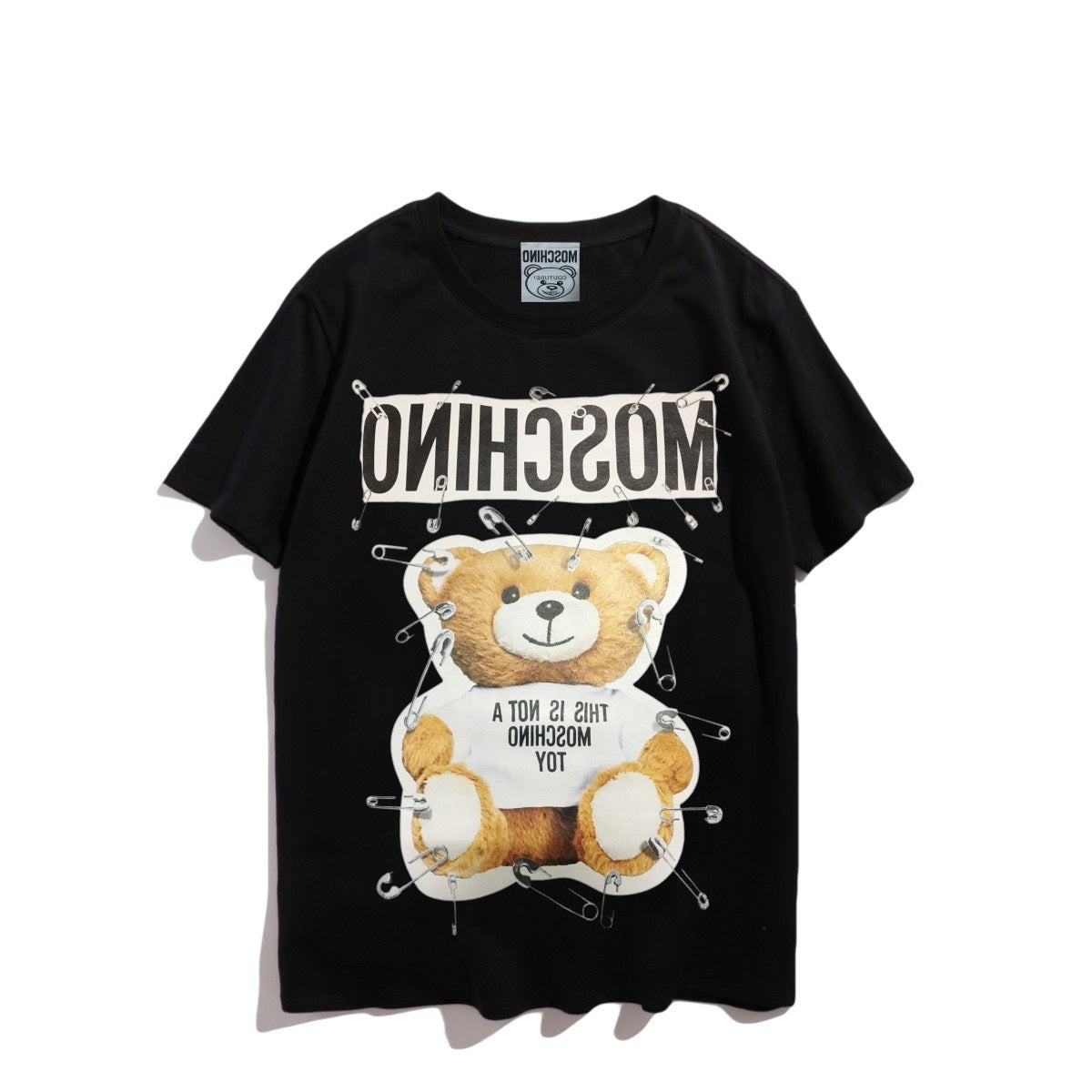 Moschino T-shirt Teddy Bear Pattern Quick-Drying Loose Short Sleeve