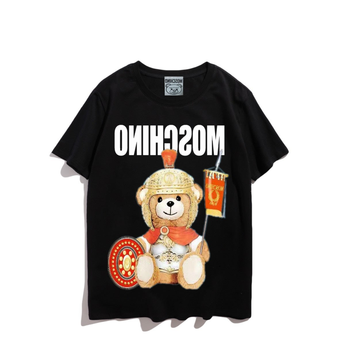 Moschino T-shirt Teddy Bear Pattern Quick-Drying Loose Short Sleeve