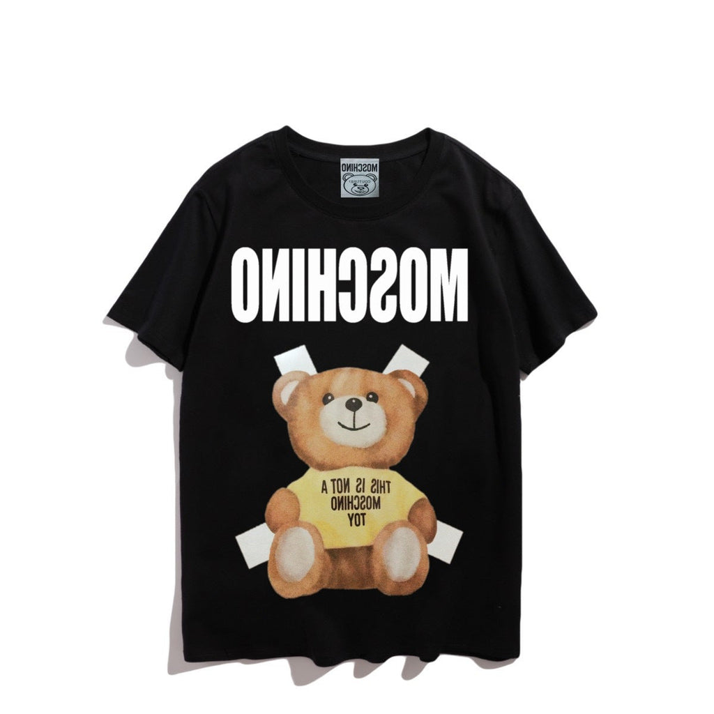 Moschino T-shirt Teddy Bear Pattern Quick-Drying Loose Short Sleeve