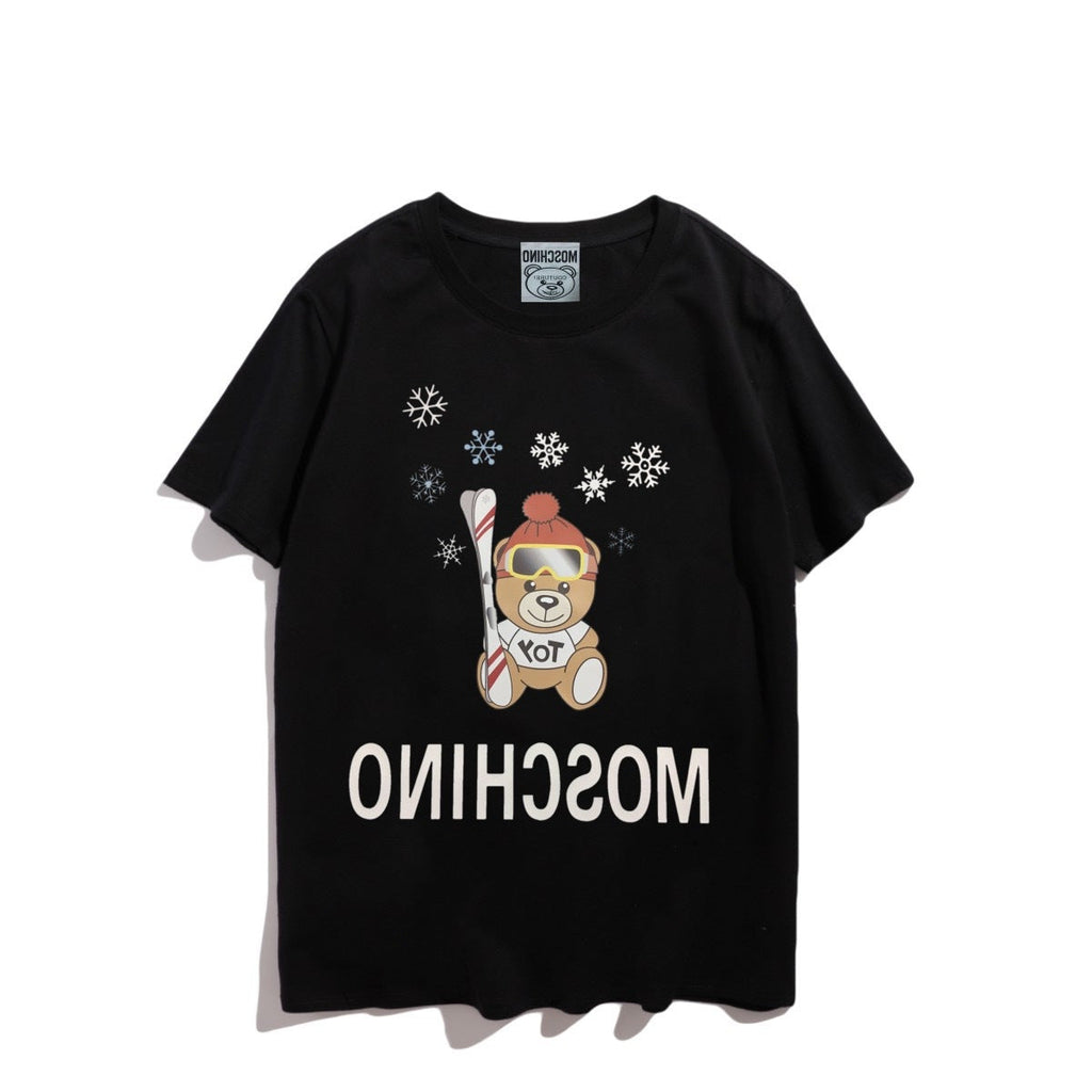 Moschino T-shirt Teddy Bear Pattern Quick-Drying Loose Short Sleeve