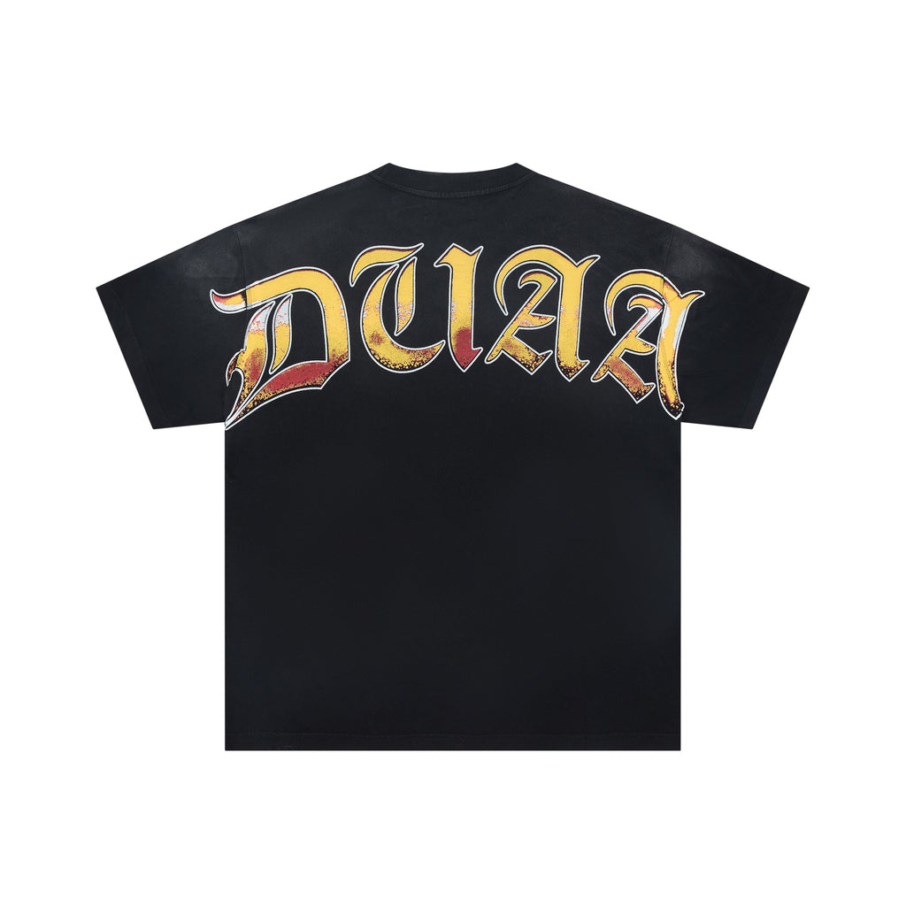 DUAA Fiery Soccer Stadium Vintage Graphic Tee